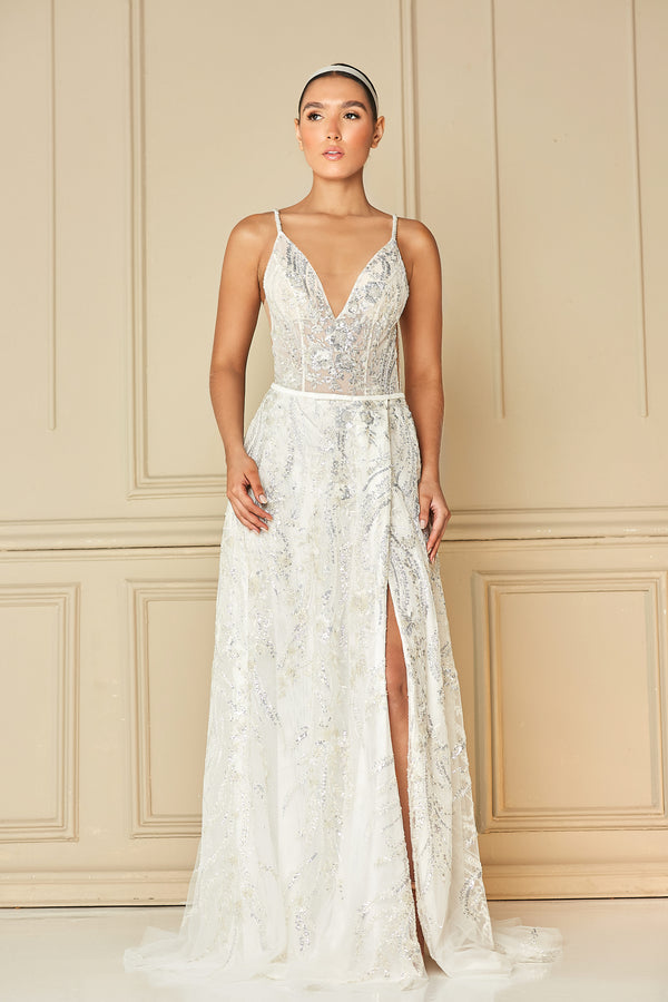 SILVER VUAL DRESS